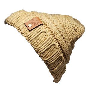 HofCs 1 Pack Child Knit Hat (Khaki with Rawhide Tag)